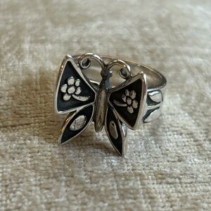 James Avery Sterling Silver Mariposa Butterfly Ring size 8.5